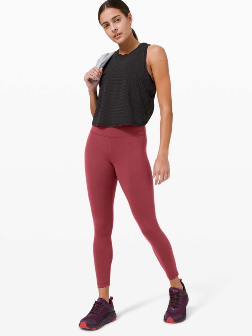 Lululemon Wunder Train High Rise Tight 25”, Size 4, Chianti Color